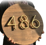 Hjemix | Gold Modern House Numbers