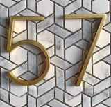 Hjemix | Gold Modern House Numbers