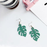 Hjemix | NatureChic Monstera Øredobber | Dangle Stil | Tidøs Smykker