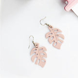 Hjemix | NatureChic Monstera Øredobber | Dangle Stil | Tidøs Smykker