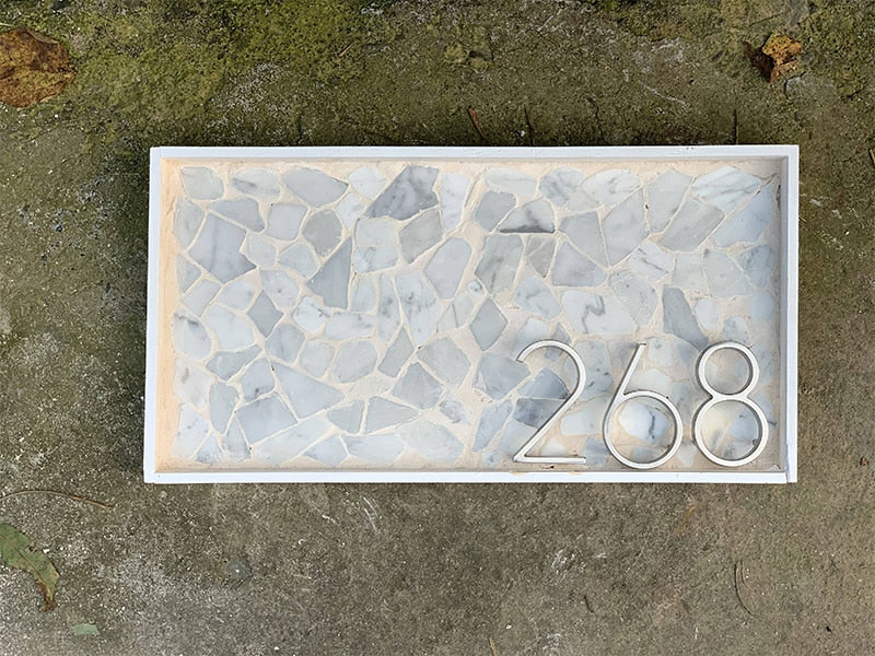 Hjemix | Sølv moderne husnumre