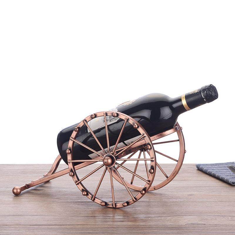 Hjemix | Antique Cannon Wine Bottle Holder