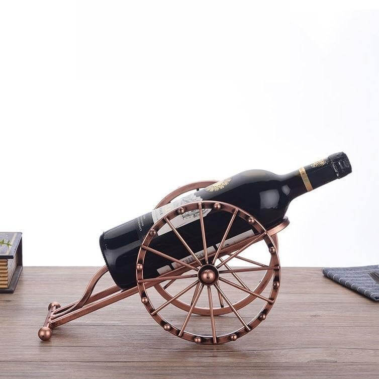 Hjemix | Antique Cannon Wine Bottle Holder