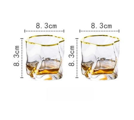Hjemix | Forvrengt Tekstur Whisky Glass Sett