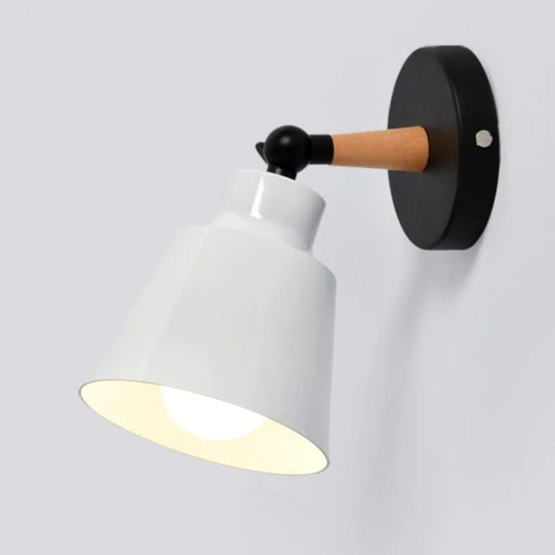 Hjemix | RoyaleGlow Sleek Modern Wood Wall Lamp - Moderne Hjemmelys