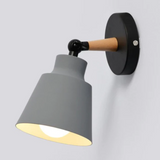 Hjemix | RoyaleGlow Sleek Modern Wood Wall Lamp - Moderne Hjemmelys