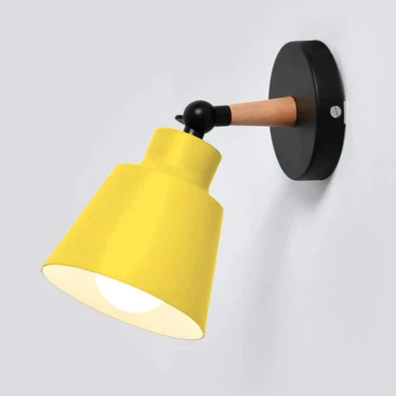 Hjemix | RoyaleGlow Sleek Modern Wood Wall Lamp - Moderne Hjemmelys