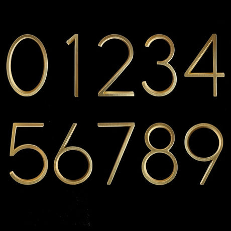 Hjemix | Gold Modern House Numbers