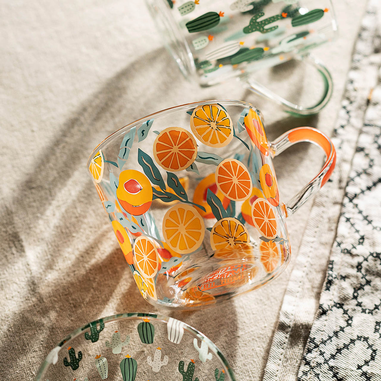 Hjemix | HighLand Trykt Glass Målebeger