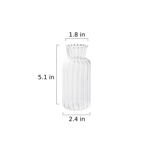 Hjemix | Petal-Teksturert-Glass Akenter & Vaser