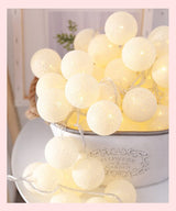 Hjemix | LED Bomull Ball Lysstyrker