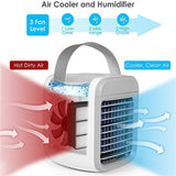 Hjemix | Mini luftkjøler med rask ventilasjon, USB-oppladbar
