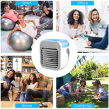 Hjemix | Mini luftkjøler med rask ventilasjon, USB-oppladbar