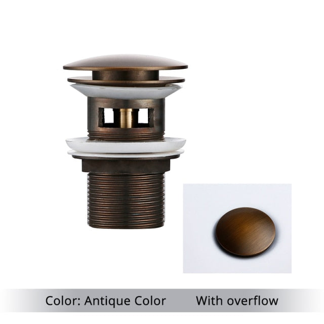 Hjemix | Polert messing baderomsvask drenering