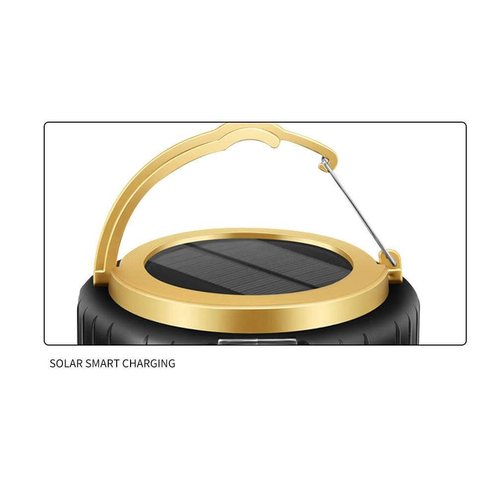 Hjemix | Værbestandig Solcelleoppladbar Camping LED Lampe