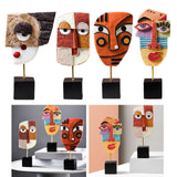 Hjemix | Abstrakt Pop Art Ansikt Hjem Skulptur