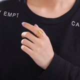 Hjemix | Buddha Vintage Lotus Ring for kvinner