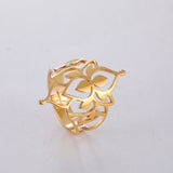 Hjemix | Buddha Vintage Lotus Ring for kvinner