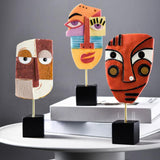 Hjemix | Abstrakt Pop Art Ansikt Hjem Skulptur