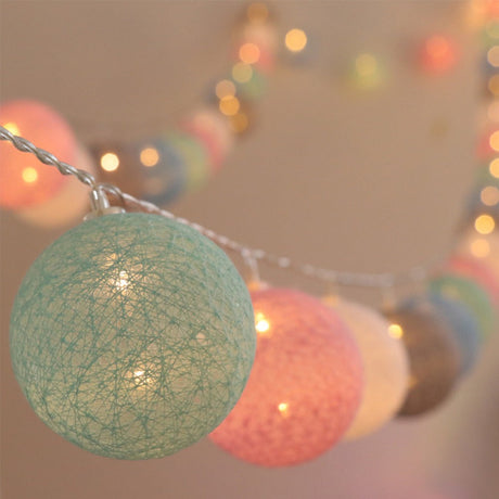 Hjemix | LED Bomull Ball Lysstyrker
