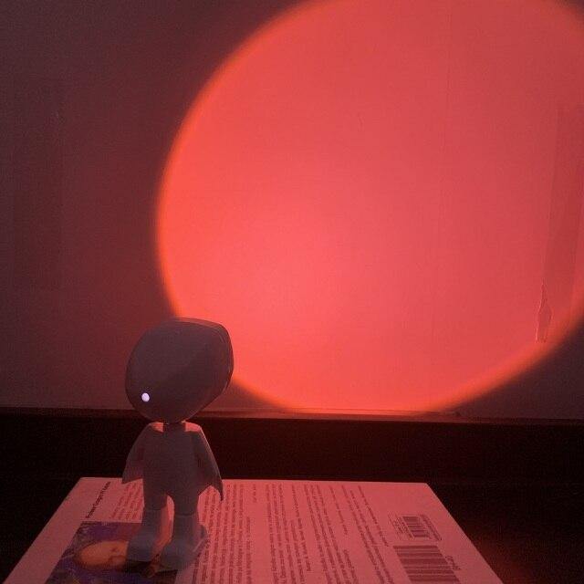 Hjemix | Atmosfærisk Solnedgang Robot Lampe LED