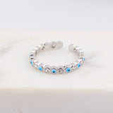 Hjemix | Bohemian Regnbue Bølger Øye Rhinstein Fylte Gullringer