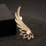 Hjemix | Fashion Alloy Feather Øreklipp Clip on Øredobber