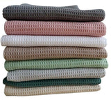 Hjemix | Vaffelstoff Bomulls Kjøkkenhåndkle Sett (Sett med 2)