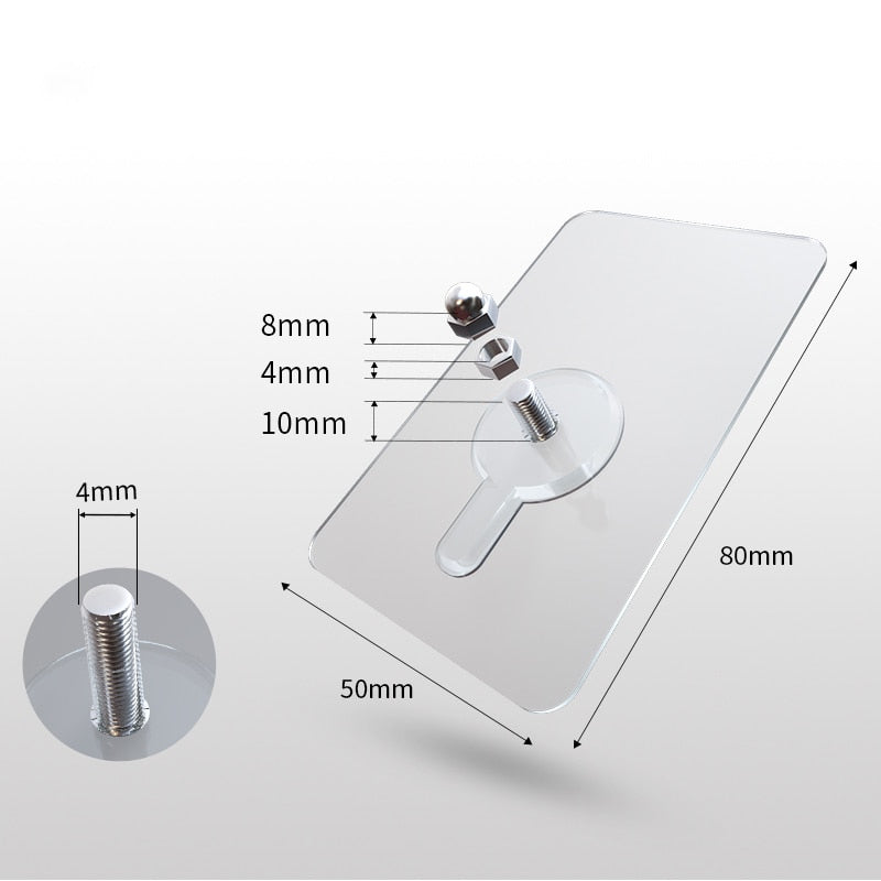 Hjemix | 10 stk tungduty punch-frie transparente klistre kroker