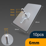 Hjemix | 10 stk tungduty punch-frie transparente klistre kroker