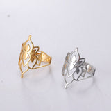 Hjemix | Buddha Vintage Lotus Ring for kvinner