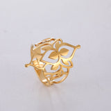 Hjemix | Buddha Vintage Lotus Ring for kvinner