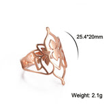 Hjemix | Buddha Vintage Lotus Ring for kvinner