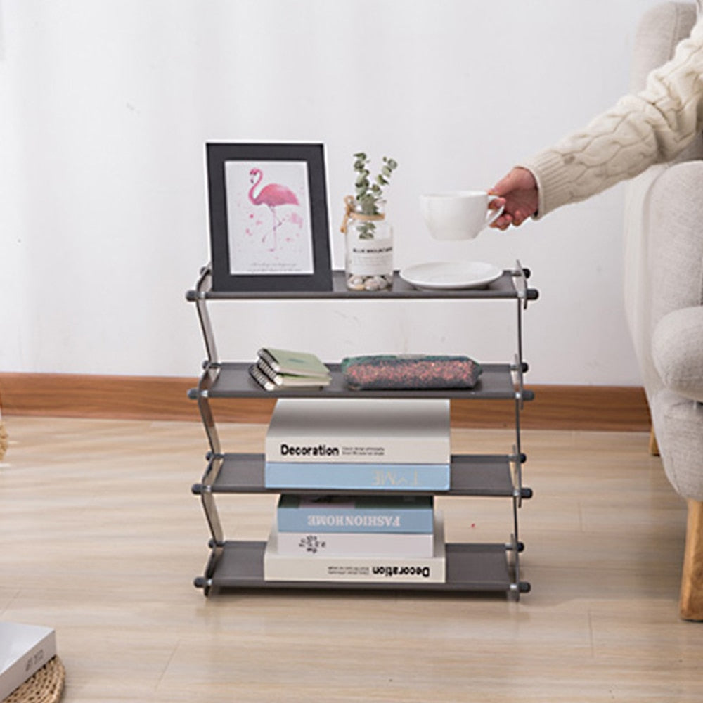 Hjemix | Minimal Z Justerbar Skrivebord Organizer og Skohylle