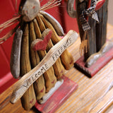 Hjemix | Tre Retro Påskehare Utendørs Ornament