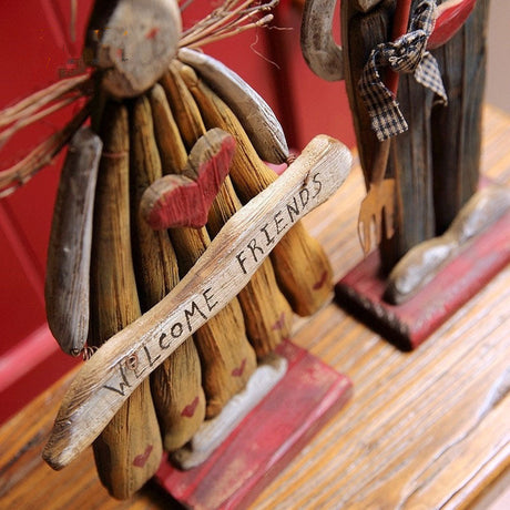 Hjemix | Tre Retro Påskehare Utendørs Ornament