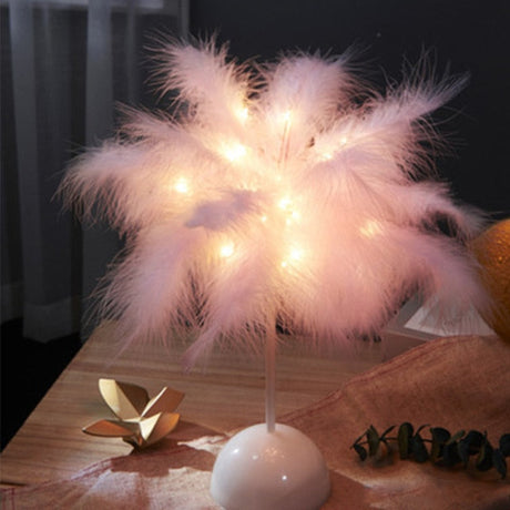 Hjemix | Fjær Palm Kreativ Bordlampe
