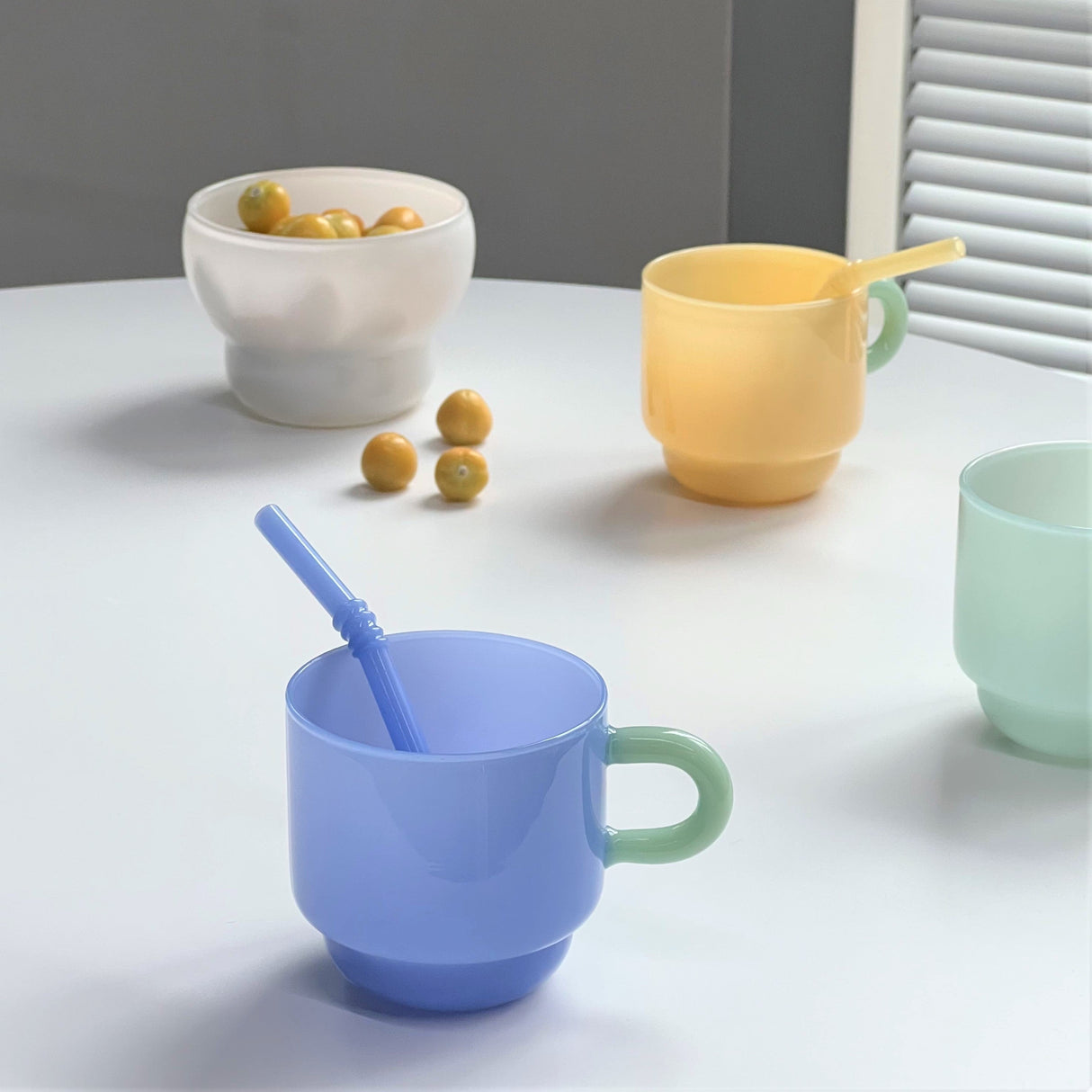 Hjemix | Glass sugerør - Sett med 4