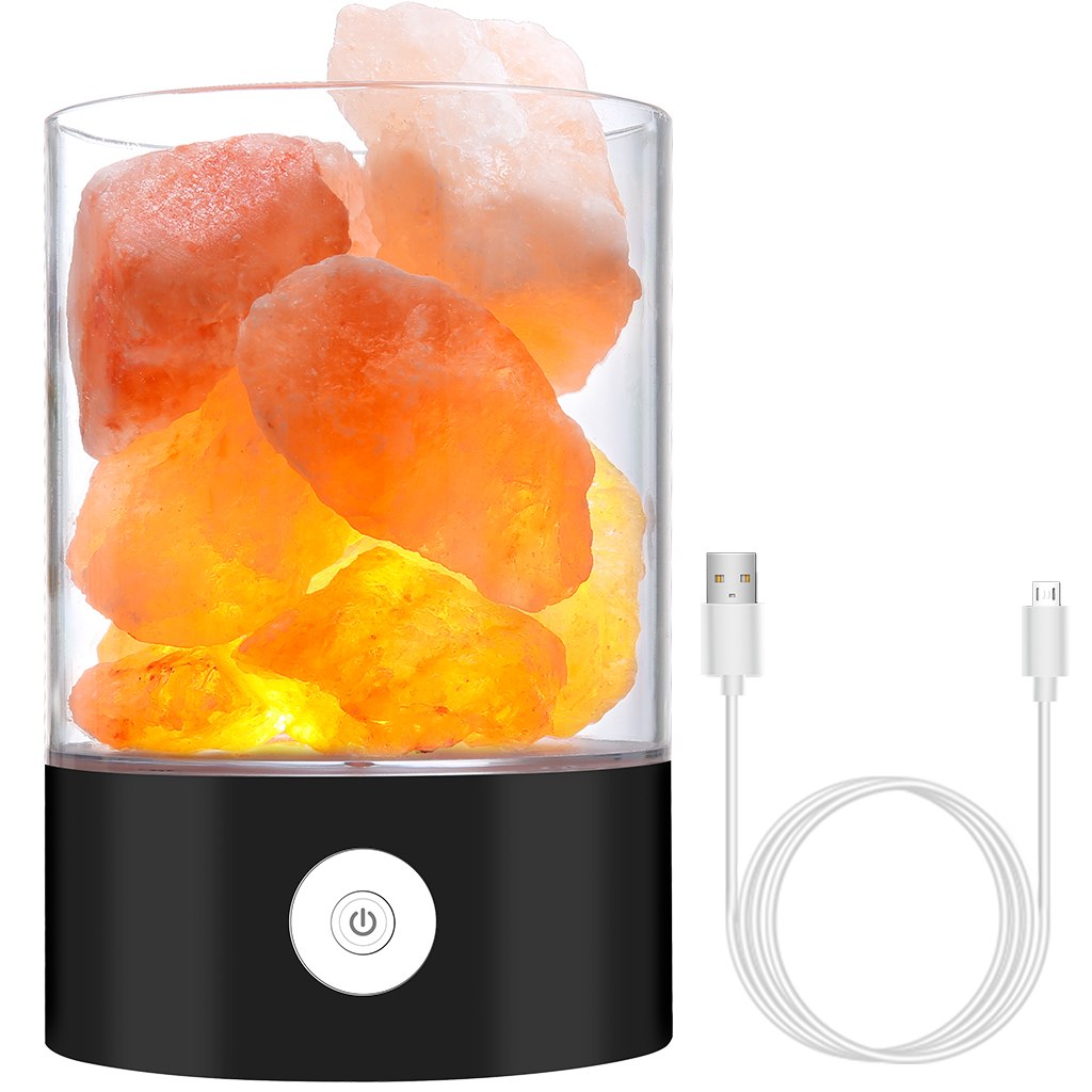 Hjemix | Himalaya Salt Skrivebordslampe & Luftrenser Hvit