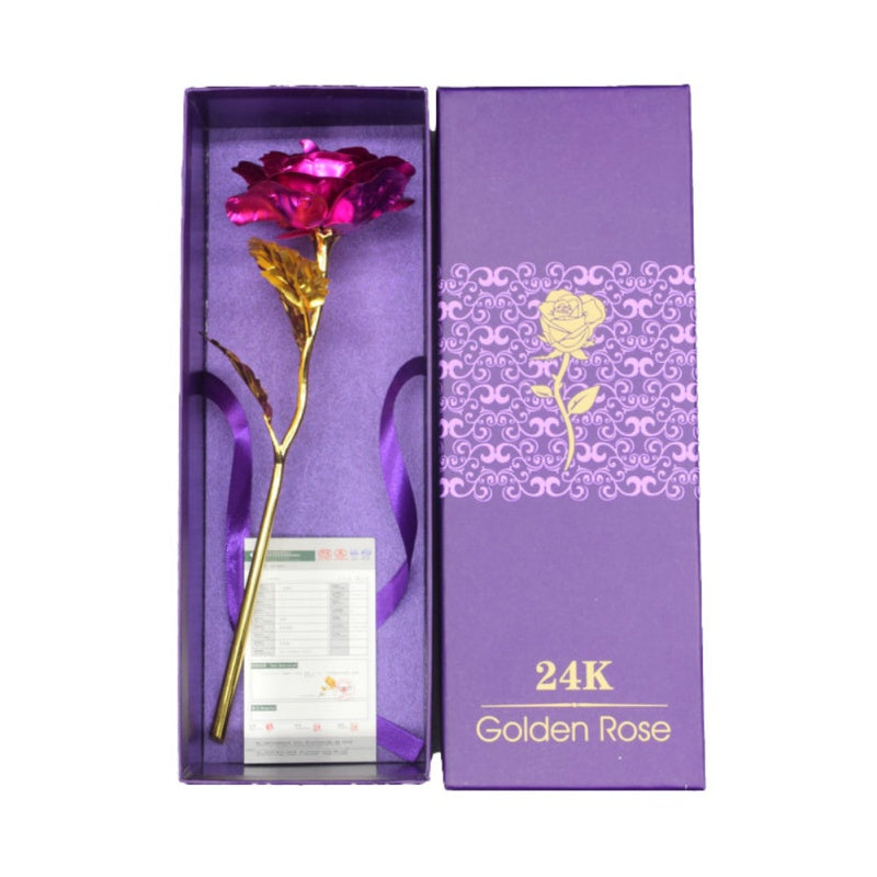 Hjemix | 24k gullbelagt rose | Inkludert sertifikat og luksuriøs gaveeske