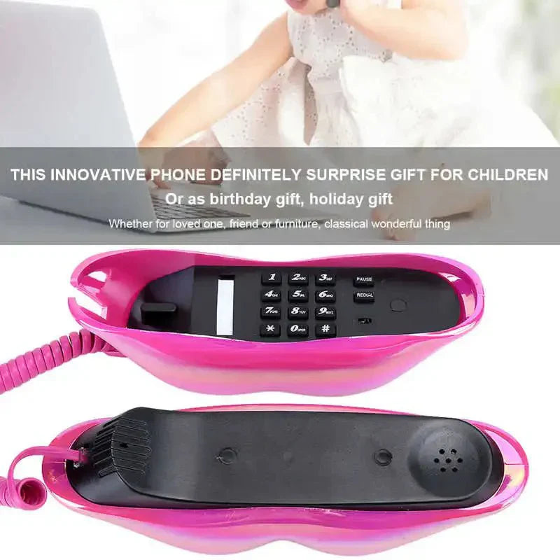 Hjemix | Retro Lepetelefon: Flocked Sexy Telefon, unik hjemmeinnredningsgave