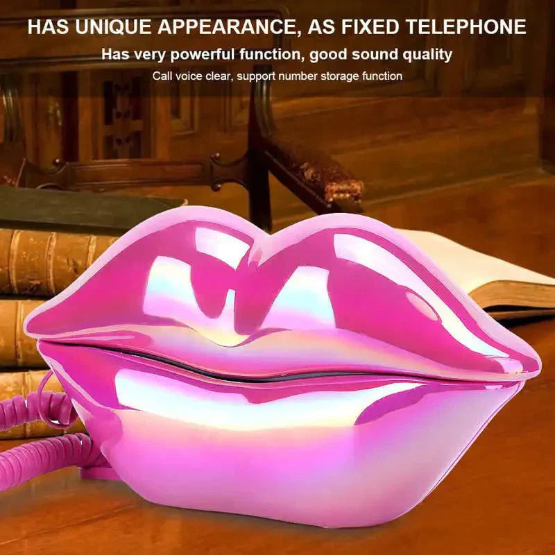 Hjemix | Retro Lepetelefon: Flocked Sexy Telefon, unik hjemmeinnredningsgave