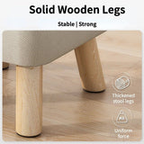 Hjemix | Polstret ottoman pult i retro stil i pastellfarger