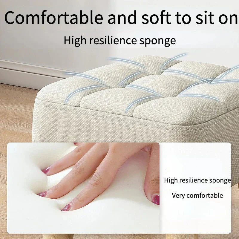 Hjemix | Polstret ottoman pult i retro stil i pastellfarger