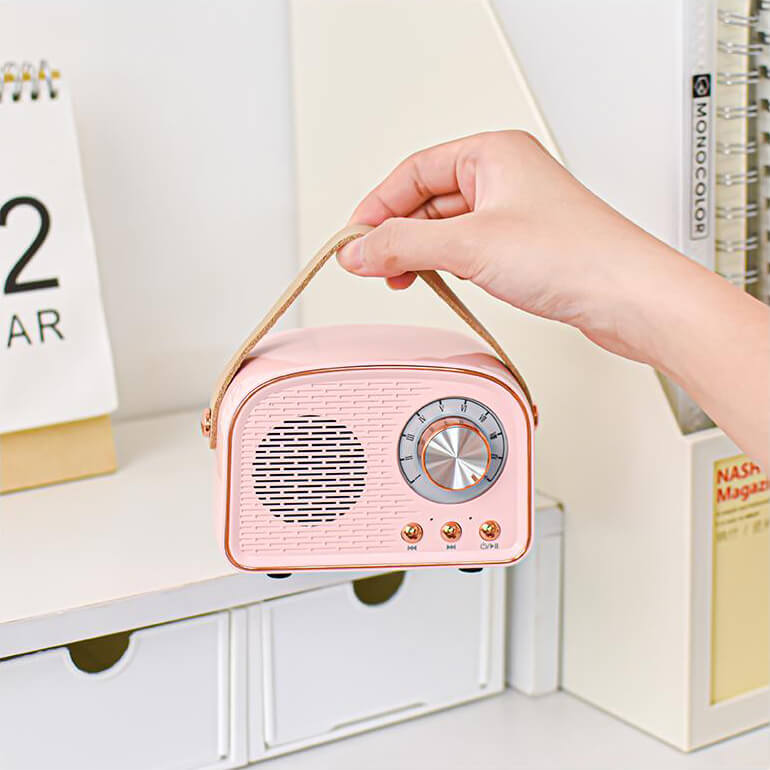 Norvo | Retro Rund Radio Bluetooth Høyttaler