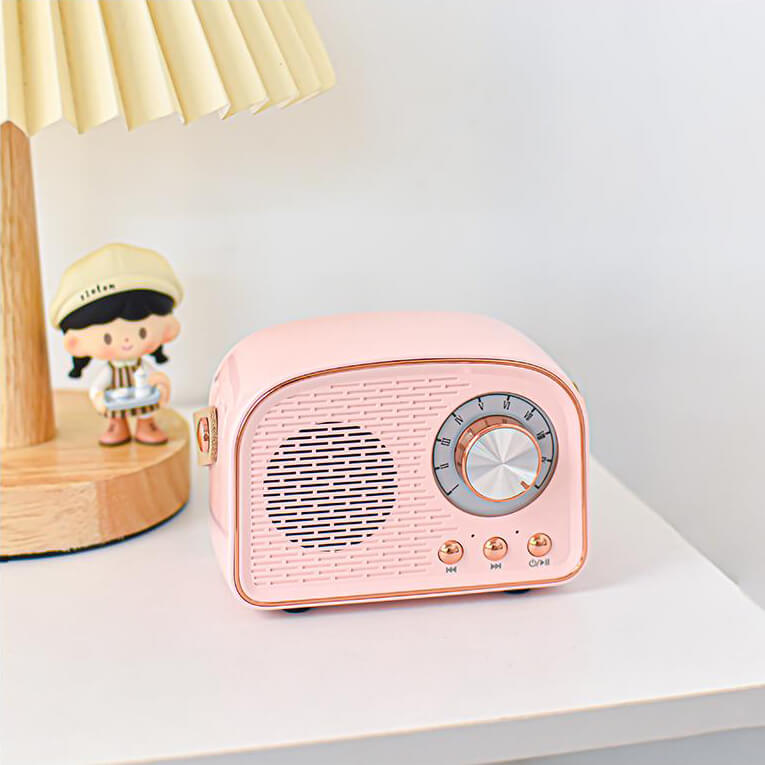 Norvo | Retro Rund Radio Bluetooth Høyttaler