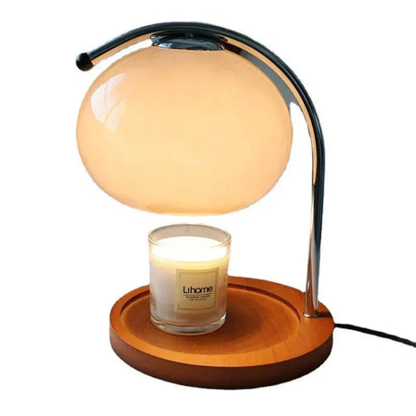 Hjemix | Glass bordlampe i retrostil med stativ