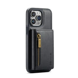 Hjemix | RFID iPhone Lommebok Deksel | Avtakbar Magnetisk Lærbilfeste Støtsikker Deksel