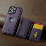 Hjemix | RFID iPhone Lommebok | Avtakbar Magnetisk Lær Bilmontering Støtsikkert Etui