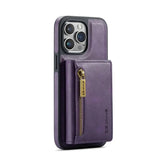 Hjemix | RFID iPhone Lommebok | Avtakbar Magnetisk Lær Bilmontering Støtsikkert Etui